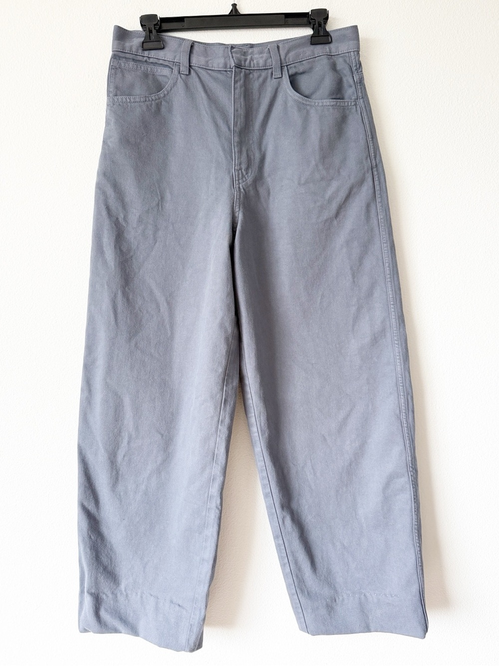 Uniqlo Light Blue High-Waist Pants - Picture 2 of 14